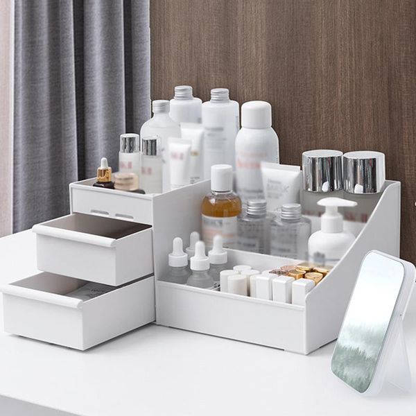portable jewelry box cosmetics organizer large capacity cosmetic storage deskmakeup drawer container boxes & bins
portable jewelry box cosmetics organizer large capacity cosmetic storage deskmakeup drawer container boxes & bins