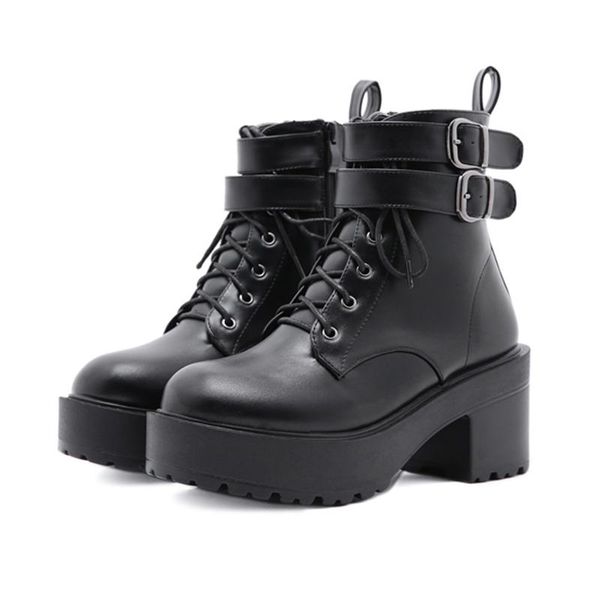 boots lucyever fashion platform motorcycle women autumn winter metal buckle high heels shoes woman zipper pu leather ankle, Black
boots lucyever fashion platform motorcycle women autumn winter metal buckle high heels shoes woman zipper pu leather ankle, Black