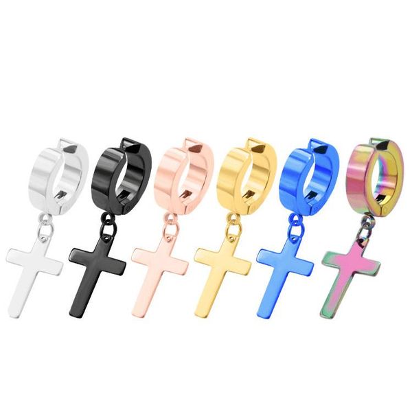 pcs stainless steel ear piercing cool punk rock chain cross feather earrings for men women stud jewelry, Golden;silver
pcs stainless steel ear piercing cool punk rock chain cross feather earrings for men women stud jewelry, Golden;silver