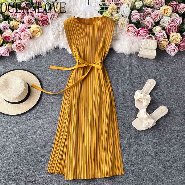 pleated lace up woman dress summer solid office lady vestidos bow elegant korean long dresses robes 19457 210415, Black;gray
pleated lace up woman dress summer solid office lady vestidos bow elegant korean long dresses robes 19457 210415, Black;gray