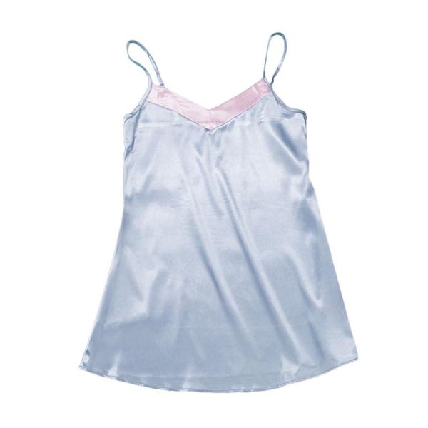 women summer night skirts, match color satin adjustable spaghetti strap v-neck sling sleep dress for girls, silver gray/'s tanks & wome, White
women summer night skirts, match color satin adjustable spaghetti strap v-neck sling sleep dress for girls, silver gray/'s tanks & wome, White