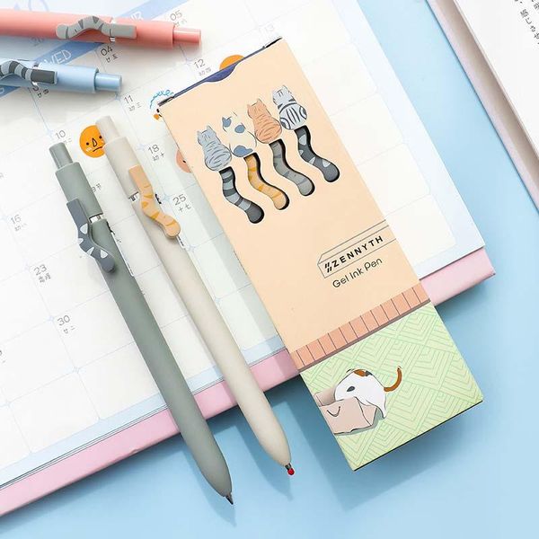 gel pens kawaii cute cartoon cat pen 0.5mm black ink creative tail press type office stationery school supplies girl gifts
gel pens kawaii cute cartoon cat pen 0.5mm black ink creative tail press type office stationery school supplies girl gifts