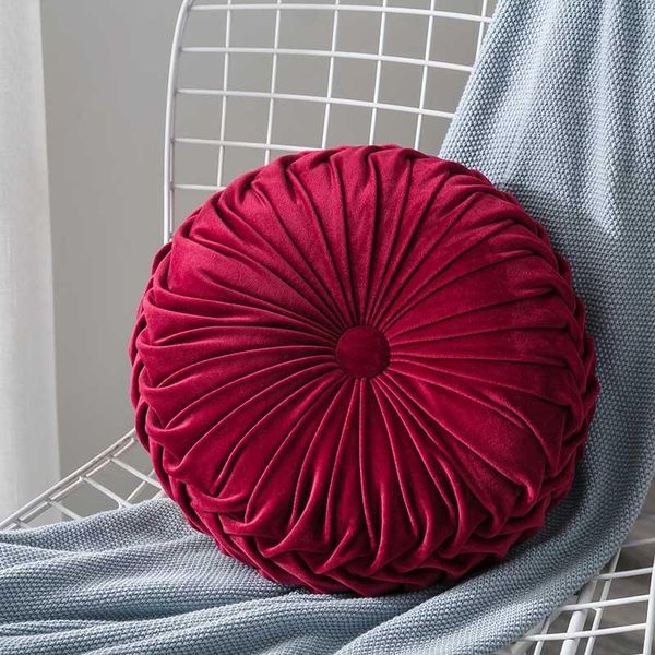 nordic style round pumpkin cushion luxurious velvet blue coffee red seat sofa pillow backrest 35x35cm cushion/decorative
nordic style round pumpkin cushion luxurious velvet blue coffee red seat sofa pillow backrest 35x35cm cushion/decorative