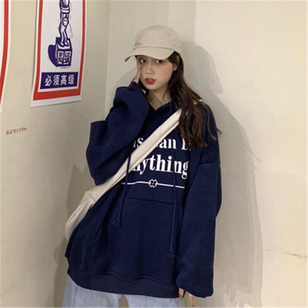 women's hoodies & sweatshirts autumn hoodie hedging printing letter loose plus size leisure explosion long sleeve all-match trend cotto, Black
women's hoodies & sweatshirts autumn hoodie hedging printing letter loose plus size leisure explosion long sleeve all-match trend cotto, Black