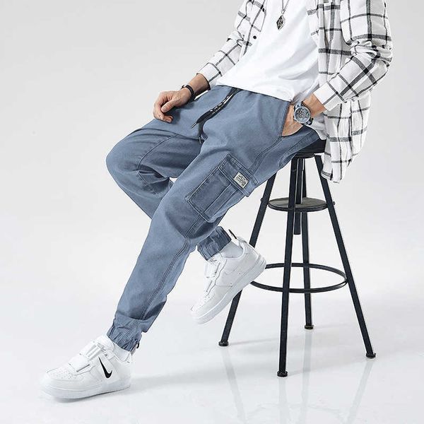 men's jeans plus size streetwear joggers baggy cargo pants ankle-length denim trousers pzct, Blue
men's jeans plus size streetwear joggers baggy cargo pants ankle-length denim trousers pzct, Blue