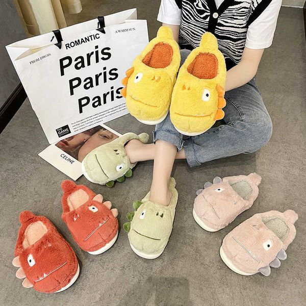 winter slippers women fluffy warm soft plush cotton dinosaur cute slippers non-slip floor indoor home fashion sapatos femininos h0827, Black
winter slippers women fluffy warm soft plush cotton dinosaur cute slippers non-slip floor indoor home fashion sapatos femininos h0827, Black