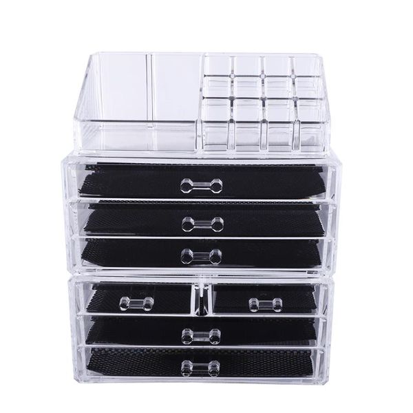 sf-1122-1 cosmetics storage rack with 2 small & 5 large drawers transparent cosmetic bags cases
sf-1122-1 cosmetics storage rack with 2 small & 5 large drawers transparent cosmetic bags cases