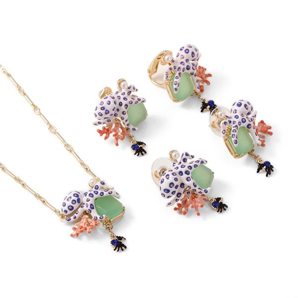 alien creature ocs european and american fashion personality exaggerated enamel gem forest necklace female pendant necklaces, Silver
alien creature ocs european and american fashion personality exaggerated enamel gem forest necklace female pendant necklaces, Silver
