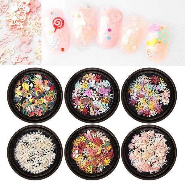 colorful nail art christmas snowflake slices decoration accessories sequins 3d glitter sticker jewelry decals manicure tips1, Silver;gold
colorful nail art christmas snowflake slices decoration accessories sequins 3d glitter sticker jewelry decals manicure tips1, Silver;gold