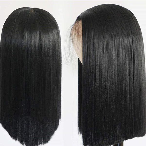 synthetic wigs 12inch 180%density short bob straight lace front wig for women with baby hair heat resistant fiber daily wear, Black
synthetic wigs 12inch 180%density short bob straight lace front wig for women with baby hair heat resistant fiber daily wear, Black