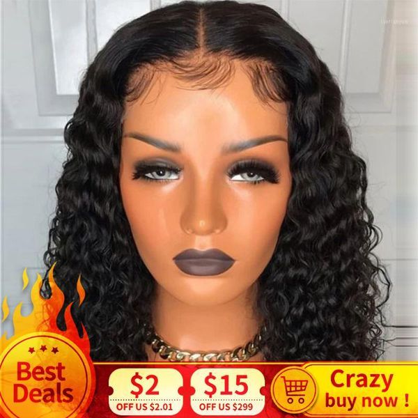 short 13x4 lace front wigs human hair wig brazilian remy deep wave bob preplucked for black women 150% density1, Black;brown
short 13x4 lace front wigs human hair wig brazilian remy deep wave bob preplucked for black women 150% density1, Black;brown