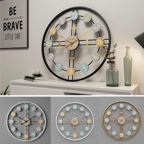 silent round wall clock 3d retro nordic metal roman numeral diy decor luxury for home living room bar cafe clocks
silent round wall clock 3d retro nordic metal roman numeral diy decor luxury for home living room bar cafe clocks