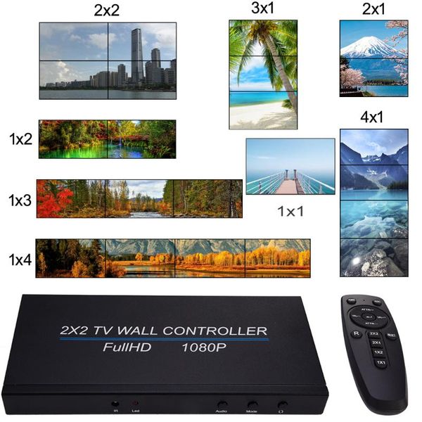 audio cables & connectors full hd screen stitcher tv wall controller 1x3 1x2 1x4 2x1 3x1 4x1 2x2 video processor monitors image splicin
audio cables & connectors full hd screen stitcher tv wall controller 1x3 1x2 1x4 2x1 3x1 4x1 2x2 video processor monitors image splicin