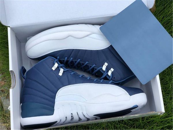 new authentic 12 indigo stone blue legend blue obsidian 12s real carbon fiber men basketball shoes sports sneakers with box 130690-404 1top
new authentic 12 indigo stone blue legend blue obsidian 12s real carbon fiber men basketball shoes sports sneakers with box 130690-404 1top