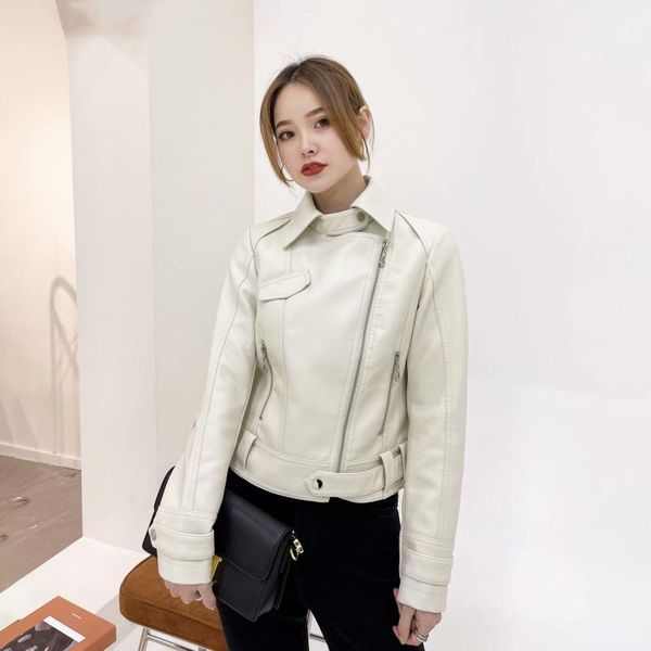 women's leather & faux nice women autumn winter soft jackets lady white pink black green pu zippers motorcycle street coats with belt
women's leather & faux nice women autumn winter soft jackets lady white pink black green pu zippers motorcycle street coats with belt