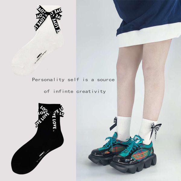 personalized socks autumn mid tube women's version college style lolita bow handmade trendy, Black;white
personalized socks autumn mid tube women's version college style lolita bow handmade trendy, Black;white