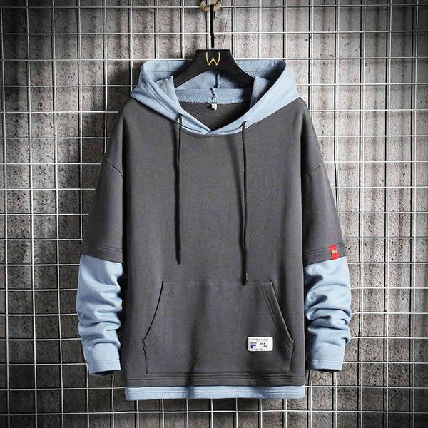 sweater hoodies hoodie men's 2022 spring youth trend fashion fake two loose casual sports s, Black
sweater hoodies hoodie men's 2022 spring youth trend fashion fake two loose casual sports s, Black