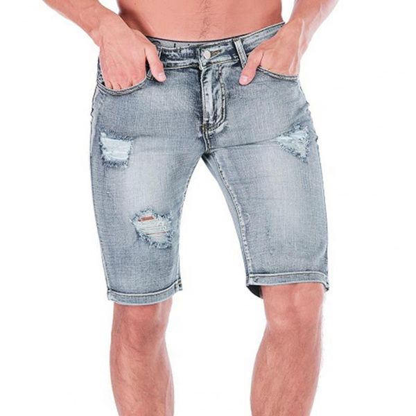 men's shorts ripped holes men multi pockets slim mid waist straight retro denim zipper short pants, White;black
men's shorts ripped holes men multi pockets slim mid waist straight retro denim zipper short pants, White;black