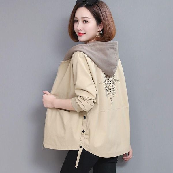 women's jackets autumn coat casual long sleeve zipper pockets hooded jacket windbreaker basic solid color outerwear plus size clothes, Black;brown
women's jackets autumn coat casual long sleeve zipper pockets hooded jacket windbreaker basic solid color outerwear plus size clothes, Black;brown