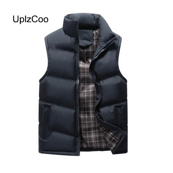 men's vests uplzcoo 2021 vest winter men sleeveless jacket solid thick zipper male slim fit waistcoat cotton coat 4xl fm165, Black;white
men's vests uplzcoo 2021 vest winter men sleeveless jacket solid thick zipper male slim fit waistcoat cotton coat 4xl fm165, Black;white