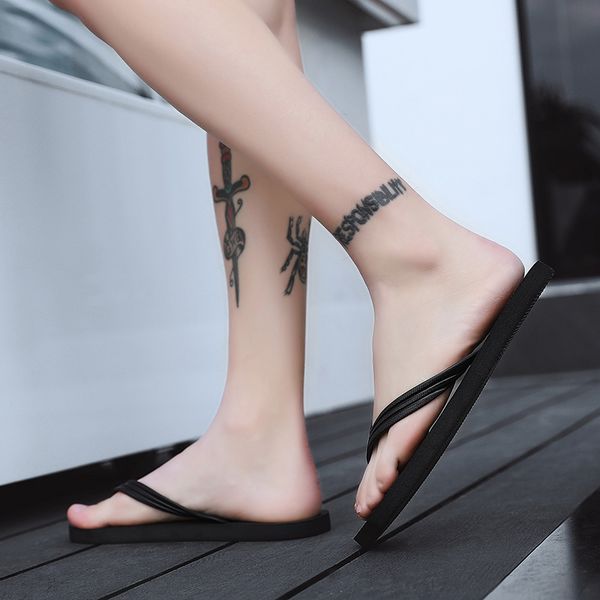 breathable flip flops indoor slippers trendy men women sandy beach shoes shower room flip-flops lady gentlemen sandals, Black
breathable flip flops indoor slippers trendy men women sandy beach shoes shower room flip-flops lady gentlemen sandals, Black