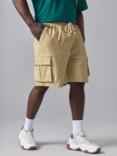 extended sizes men flap pocket drawstring waist shorts d5rp#, Black
extended sizes men flap pocket drawstring waist shorts d5rp#, Black