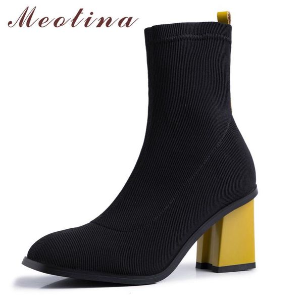 boots meotina women ankle shoes high heel short square toe thick heels female autumn lady footwear blue big size 43, Black
boots meotina women ankle shoes high heel short square toe thick heels female autumn lady footwear blue big size 43, Black