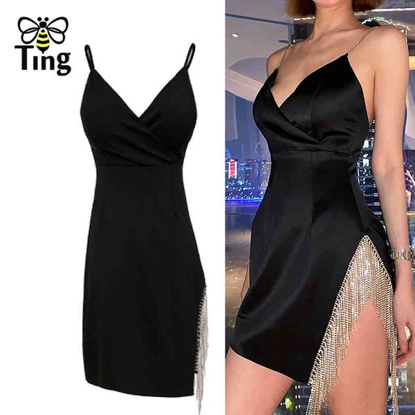 black glitter crystal tassel club night party dress bodycon v neck strap mini short clubwear zevity 210513, Black;gray
black glitter crystal tassel club night party dress bodycon v neck strap mini short clubwear zevity 210513, Black;gray