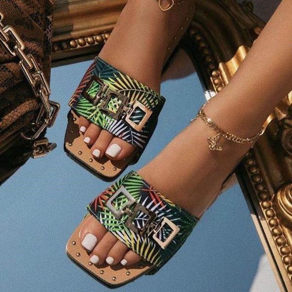 slippers 2021 women summer women's flat shoes comfortable female casual metal decoration slip on beach slides ladies, Black
slippers 2021 women summer women's flat shoes comfortable female casual metal decoration slip on beach slides ladies, Black