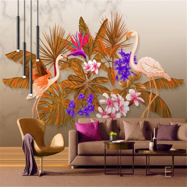 wallpapers milofi custom 3d wallpaper mural nordic hand-painted golden tropical plants flowers and birds bedroom background wall
wallpapers milofi custom 3d wallpaper mural nordic hand-painted golden tropical plants flowers and birds bedroom background wall