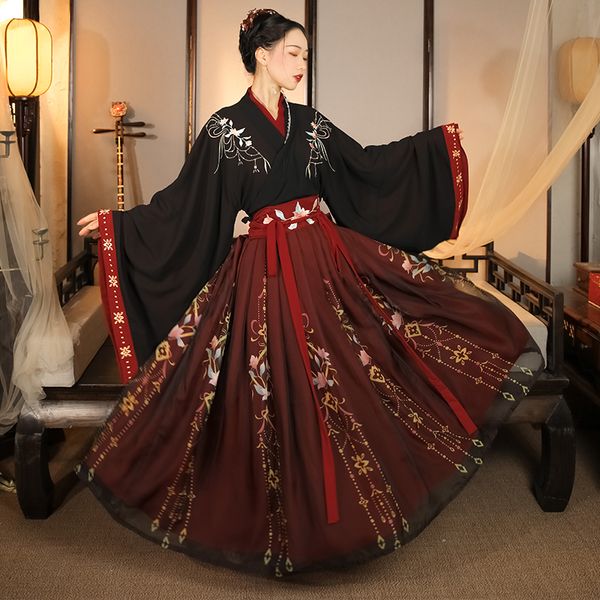 chine traditional women's ancient hanfu, oriental princs clothing, tang dynasty dance clothing, Black;gray
chine traditional women's ancient hanfu, oriental princs clothing, tang dynasty dance clothing, Black;gray