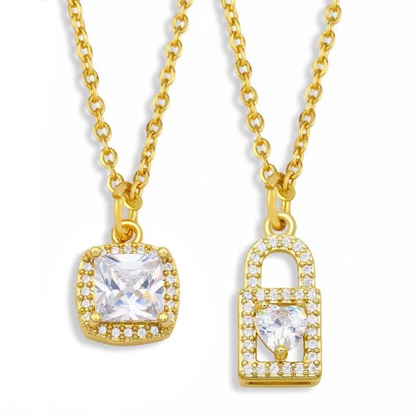 white stone padlock necklace for women cz pave cubic zirconia lock pendant gold chain simple jewelry gifts nkes72 necklaces, Silver
white stone padlock necklace for women cz pave cubic zirconia lock pendant gold chain simple jewelry gifts nkes72 necklaces, Silver