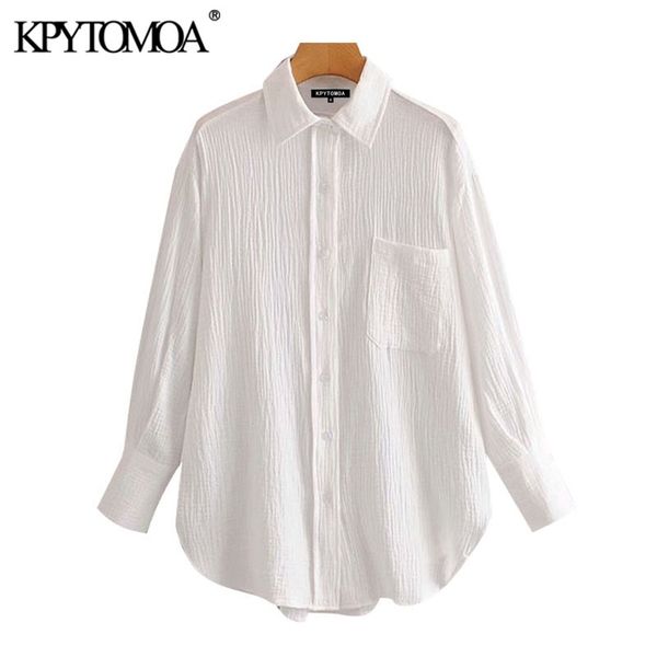 women chic fashion office wear pockets loose blouses vintage lapel collar long sleeve female shirts 210421, White
women chic fashion office wear pockets loose blouses vintage lapel collar long sleeve female shirts 210421, White