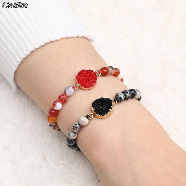 designer beaded bracelet natural stone beads druzy charm bracelets bangles female for friendship handmade jewelry gift, Golden;silver
designer beaded bracelet natural stone beads druzy charm bracelets bangles female for friendship handmade jewelry gift, Golden;silver