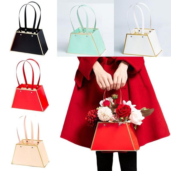 gift wrap foldable flower box with handles paper packaging basket wedding party decoration
gift wrap foldable flower box with handles paper packaging basket wedding party decoration