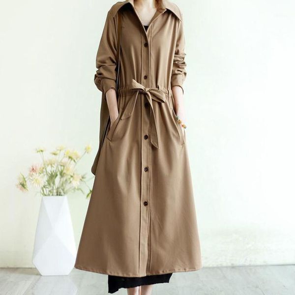 women's trench coats women windbreaker long coat cotton khaki pololco collar baggy bomber jacket korean version of the high street chic, Tan;black
women's trench coats women windbreaker long coat cotton khaki pololco collar baggy bomber jacket korean version of the high street chic, Tan;black