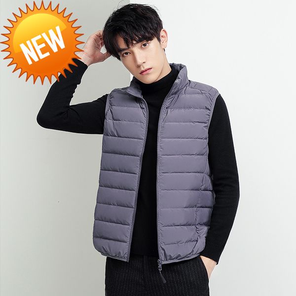 2021 new lightweight down jacket men's warm korean fashion trend vest wearing waistcoat 90 white duck casual coat man, Black
2021 new lightweight down jacket men's warm korean fashion trend vest wearing waistcoat 90 white duck casual coat man, Black