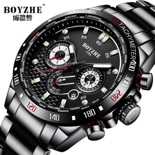 boyzhe multifunctional mechanical clock men luxury fire rvs automatic sport large iron plate relogio masculino, Slivery;brown
boyzhe multifunctional mechanical clock men luxury fire rvs automatic sport large iron plate relogio masculino, Slivery;brown