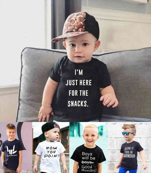 im just here for the snacks kid fashion summer girls letters print casual shirt clothing costume t, Blue
im just here for the snacks kid fashion summer girls letters print casual shirt clothing costume t, Blue