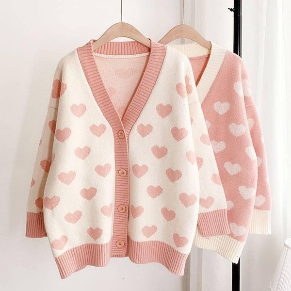 women's sweaters female cardigan spring fall korean style sweater loose sweet jacket trend love fret biggorange z3qs, White;black
women's sweaters female cardigan spring fall korean style sweater loose sweet jacket trend love fret biggorange z3qs, White;black