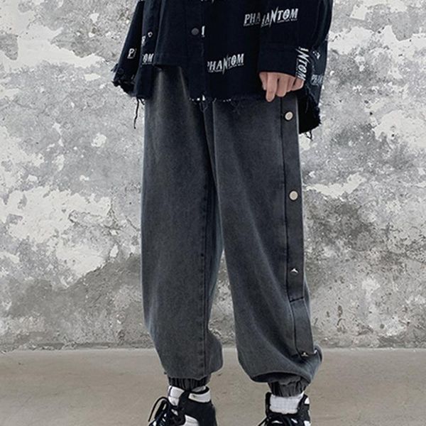men's pants mens fashion large size straight leg loose breasted small foot jeans trousers streetwear hip-hop denim, Black
men's pants mens fashion large size straight leg loose breasted small foot jeans trousers streetwear hip-hop denim, Black