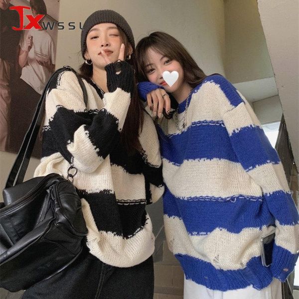 women's sweaters hollow out sweater women o-neck long sleeve jumpers knit striped y2k casual pullovers autumn spring female, White;black
women's sweaters hollow out sweater women o-neck long sleeve jumpers knit striped y2k casual pullovers autumn spring female, White;black