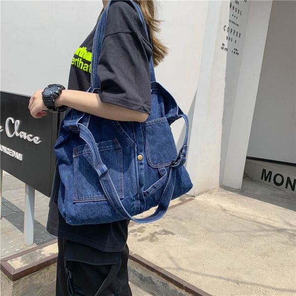 evening bags women handbags retro denim tote shoulder multi pocket crossbody 2021 casual large capacity solid color bag
evening bags women handbags retro denim tote shoulder multi pocket crossbody 2021 casual large capacity solid color bag