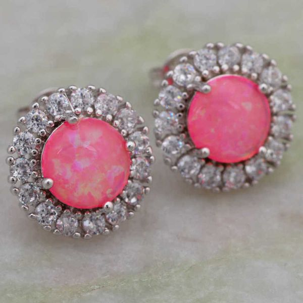 bijoux pink fashion fire opal stamp sier colour overlay women stud earrings jewellery ae355, Golden
bijoux pink fashion fire opal stamp sier colour overlay women stud earrings jewellery ae355, Golden
