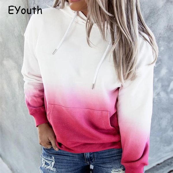 women's hoodies & sweatshirts streetwear women 2021 fall fashion casual gradient color hoodie long-sleeved more size sport pullovers, Black
women's hoodies & sweatshirts streetwear women 2021 fall fashion casual gradient color hoodie long-sleeved more size sport pullovers, Black