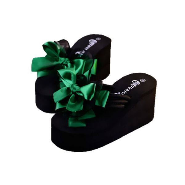 flip-flops beach ladies wedge high heels slides shoes woman platform slippers sandals, Black
flip-flops beach ladies wedge high heels slides shoes woman platform slippers sandals, Black