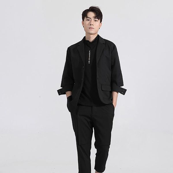men's suits & blazers british personality cuffs with a wide fit business, black casual suit jacket summer nlv1, White;black
men's suits & blazers british personality cuffs with a wide fit business, black casual suit jacket summer nlv1, White;black
