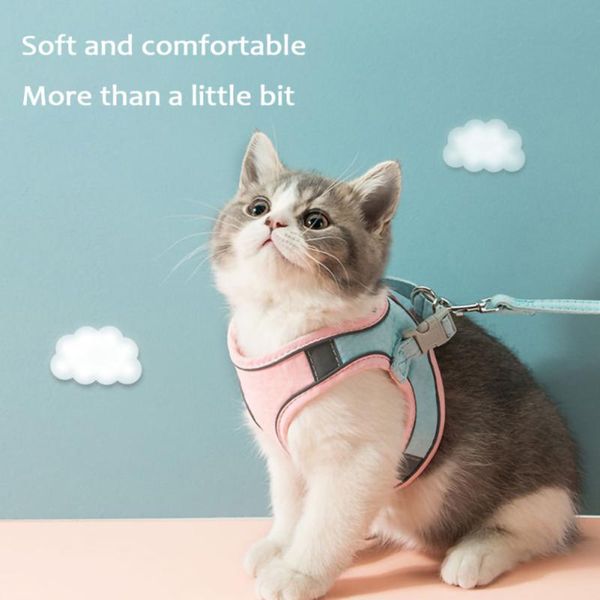 cat collars & leads walking leashing harness adjustable reflective chest straps breathable cute pet kitten dog rope vest accessories
cat collars & leads walking leashing harness adjustable reflective chest straps breathable cute pet kitten dog rope vest accessories