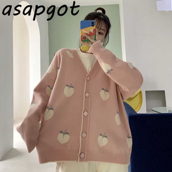 sweaters&jumpers cardigan loose wild vintage sweet japan style chic autumn gentle v neck pink peach knitted jacket pull femme 210610, White
sweaters&jumpers cardigan loose wild vintage sweet japan style chic autumn gentle v neck pink peach knitted jacket pull femme 210610, White