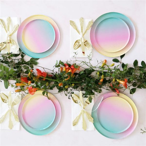 disposable dinnerware party rainbow round tableware wedding decoration birthday supplies ww22
disposable dinnerware party rainbow round tableware wedding decoration birthday supplies ww22